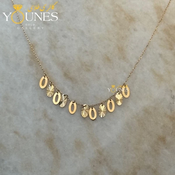 گردنبند طلا بیضی